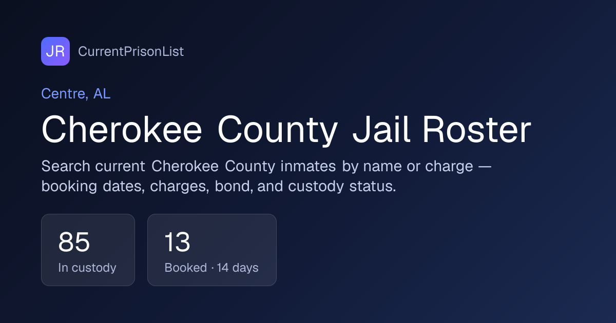 Cherokee County Jail Inmate Search | Centre, AL