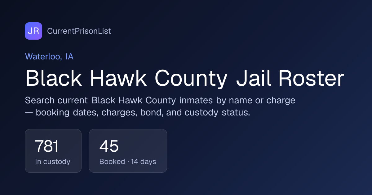 Jonathan Michael Lugg Booking Record | Black Hawk County, IA