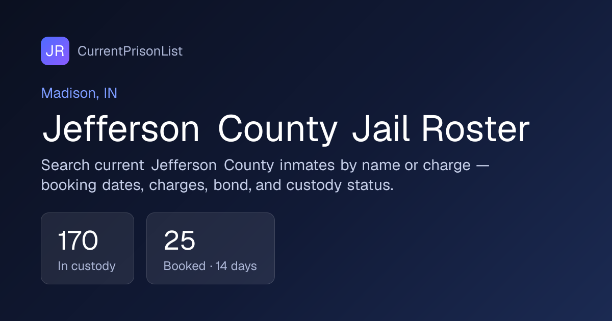 Toby Wayne Hughes Booking Record | Jefferson County, IN
