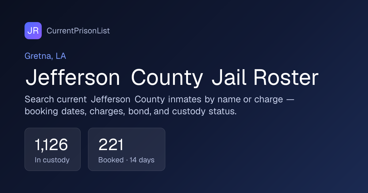 Matthew Nunnery Booking Record | Jefferson Parish, LA