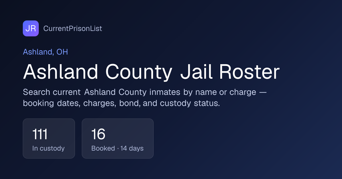 Anthony Richard Beifuss Booking Record | Ashland County, OH