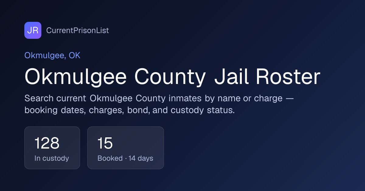 Russell Petrie-McCarty Booking Record | Okmulgee County, OK